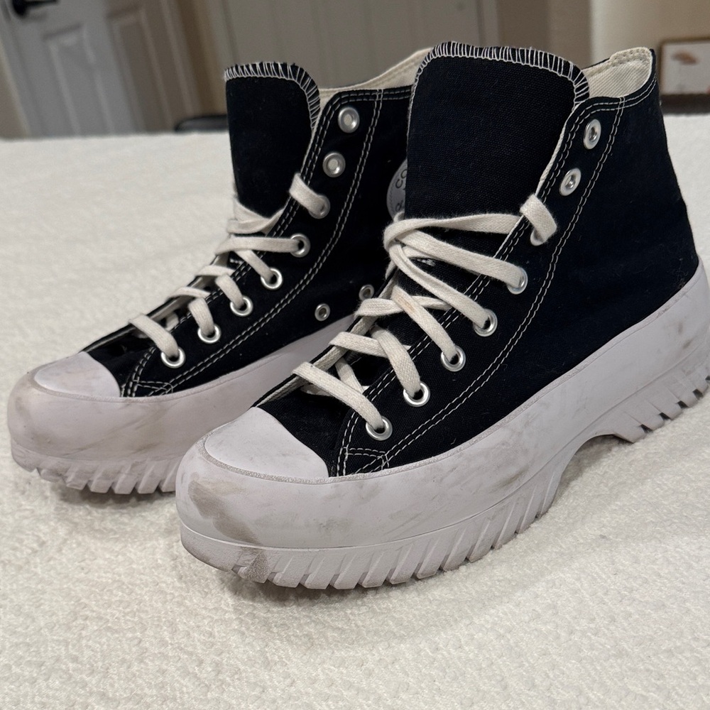 Converse Black and White High-Top Sneakers